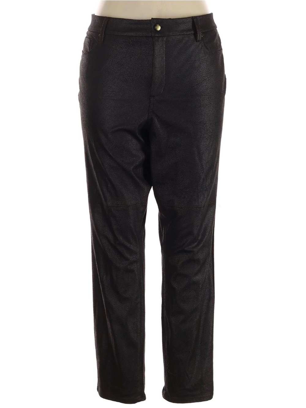 NYDJ Black Shimmer Straight Pants